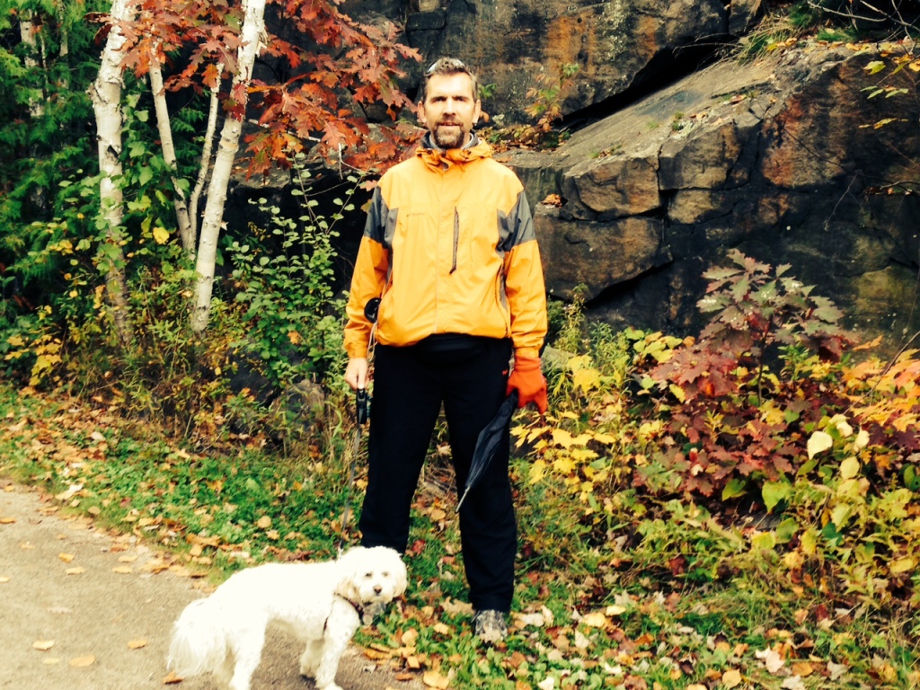 On a fall walk in Parry Sound, Ontario