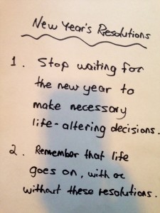 New Year's resolutions and willpower
