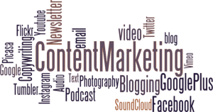 content marketing, journalism, sales,  promotions, advertising, B2B, B2C